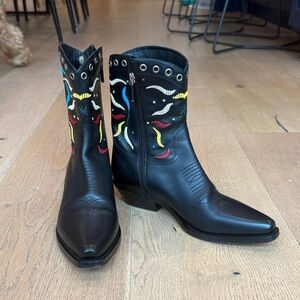 Dior Black Cowboy Boots